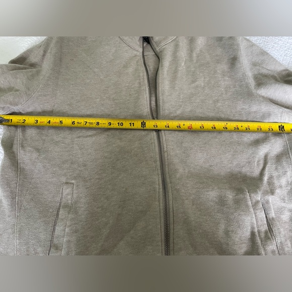 Mens Club Monaco Tan/Oatmeal Colout Full Zip Sweater Size XL - Picture 3 of 9